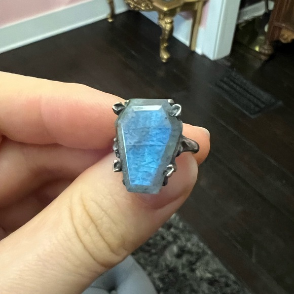 Bloodmilk Easeful Death Coffin ring size 5 - Picture 1 of 7